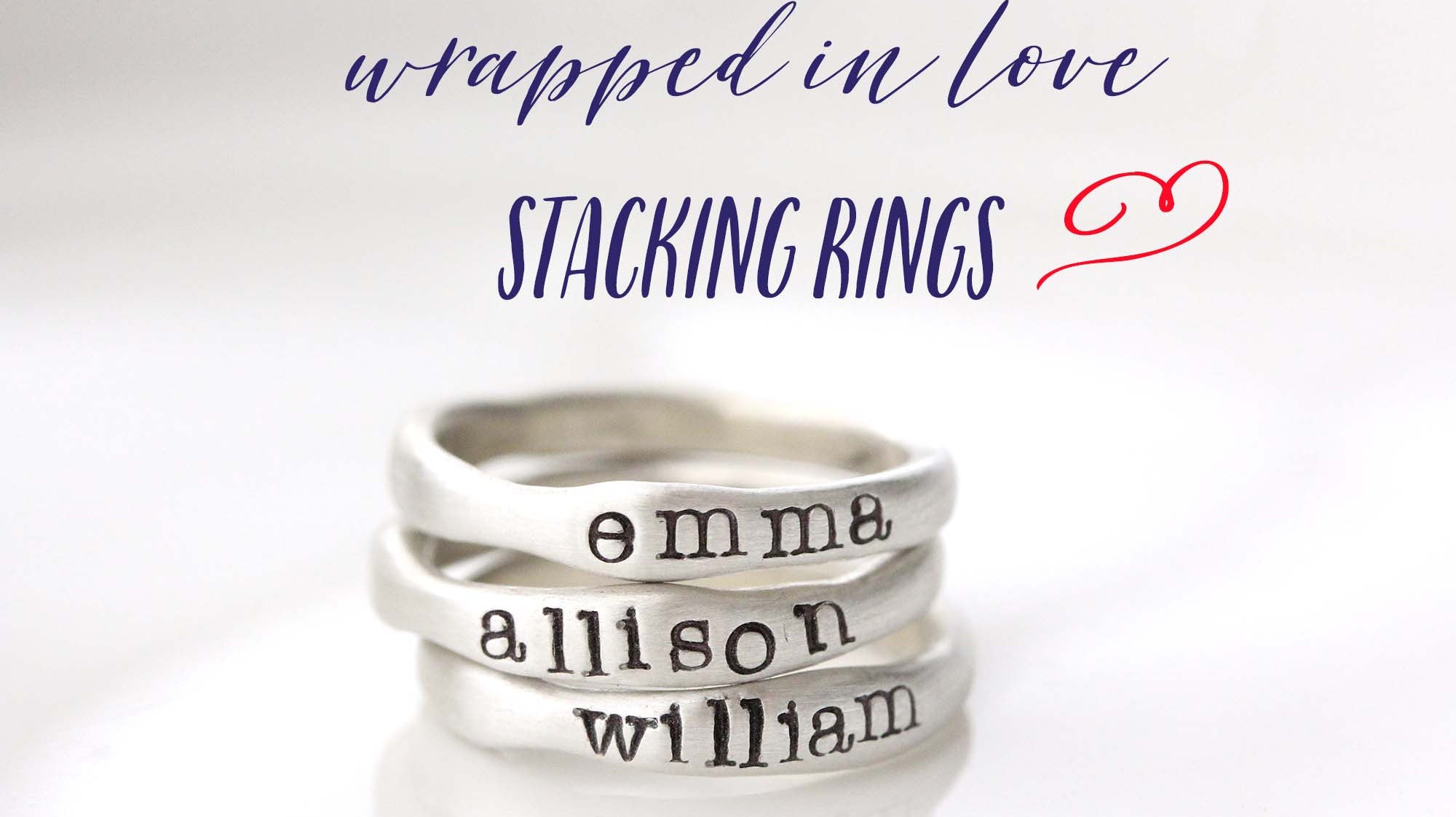 HOORAY.... stacking rings are here!