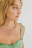 multiple baguette birthstone necklace