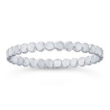 flat bead ring { silver + gold }