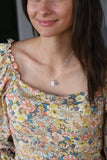 varsity initial necklace {gold + silver}