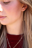 bow earrings { gold }