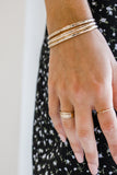 handwriting cuff bracelet { silver + gold }