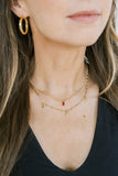 letter charm necklace { gold + silver}