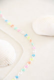 enamel chain anklet {silver + gold}