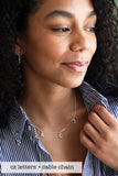 letter charm necklace { gold + silver}
