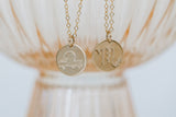 zodiac flora necklace { gold + silver }