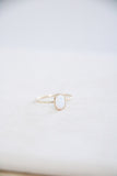 oval opal ring {gold}