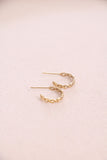 woven mini hoops { gold }