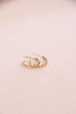 woven mini hoops { gold }