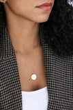 varsity initial necklace {gold + silver}