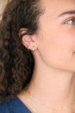 woven mini hoops { gold }
