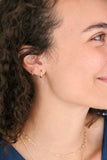 woven mini hoops { gold }