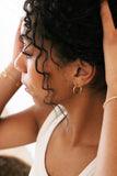 flat twist hoops { gold }