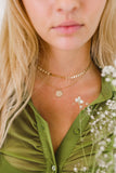 zodiac flora necklace { gold + silver }