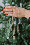 letter charm necklace { gold + silver}