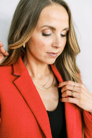 curb chain ring { gold }