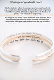 handwriting rectangle necklace { silver + gold }