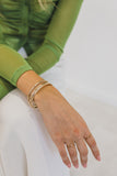 personalized textured cuff {gold}