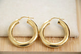 tube hoops { gold vermeil }