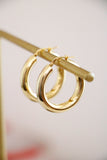 tube hoops { gold vermeil }