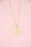 varsity initial necklace {gold + silver}