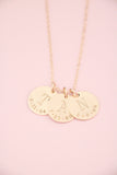 varsity initial necklace {gold + silver}