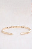 baby + toddler cuff bracelet { silver + gold }