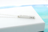 4 sided bar necklace {sterling silver}
