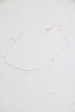 petite pearls necklace { silver + gold }
