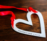 open heart ornament
