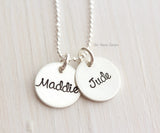 tiny hearts necklace {sterling silver}