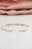 baby + toddler cuff bracelet { silver + gold }