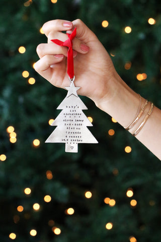 baby's first christmas ornament