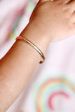 baby + toddler cuff bracelet { silver + gold }