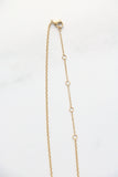 artwork rectangle necklace { silver + gold }