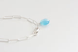 birthflower bar bracelet {sterling silver}