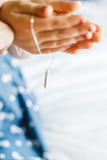 4 sided bar necklace {sterling silver}