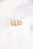 tiny blooms necklace {silver + gold}