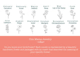 birth flower necklace