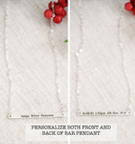 birth stat bar necklace {sterling silver}