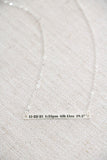 birth stat bar necklace {sterling silver}