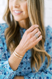 name ring + bead ring         {set of 2 or more}