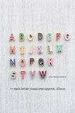 colorful letter keychain { enamel }