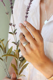 name ring + bead ring         {set of 2 or more}