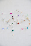 birthstone post earrings