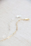 paperclip chain bracelet {silver or gold}