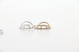 double arch ring { silver + gold }
