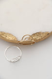 double arch ring { silver + gold }