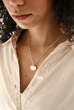 side by side name necklace { silver + gold }