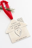 "home is where the heart is" ornament